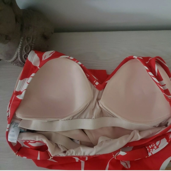 NWT Kona Sol Hawaiian Floral One Piece Swim Suit 24W - Picture 7 of 8